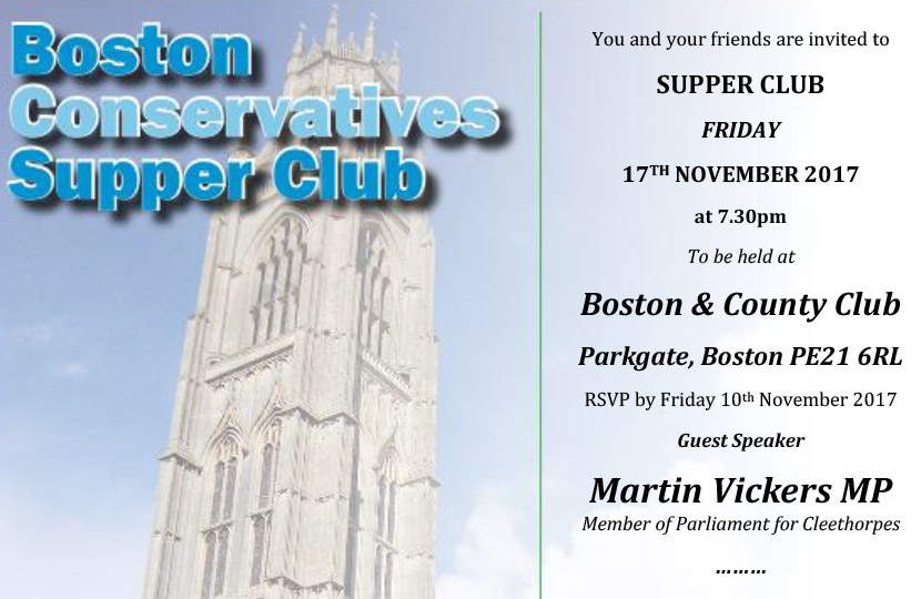 Martin Vickers MP - Supper Club